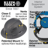 60626 Hard Hat, Premium KARBN™ Pattern, Vented Full Brim, Class C, Lamp Image 1